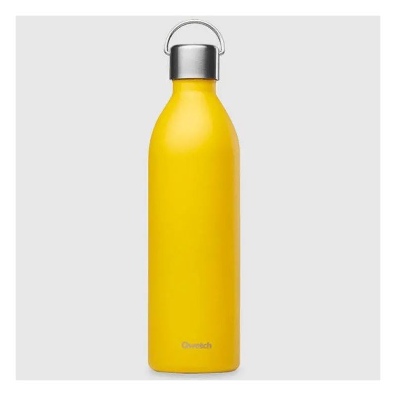 Gourdes Isothermes Et Mugs-Qwetch ACTIVE Bouteille isotherme double paroi en Inox avec poignée 1 L Curry