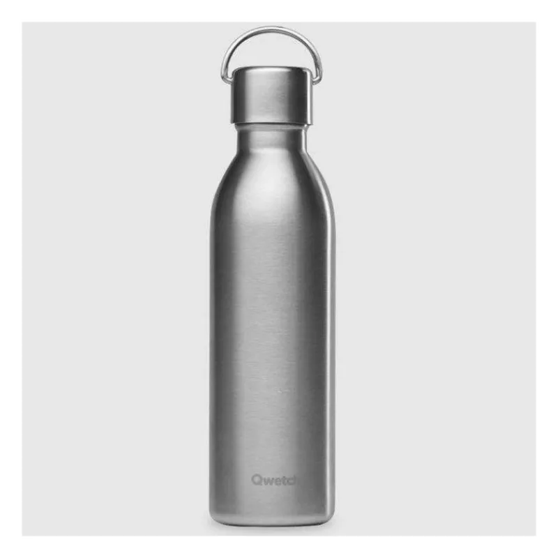 Gourdes Isothermes Et Mugs-Qwetch ACTIVE Bouteille isotherme double paroi en Inox avec poignée 600 ml Inox