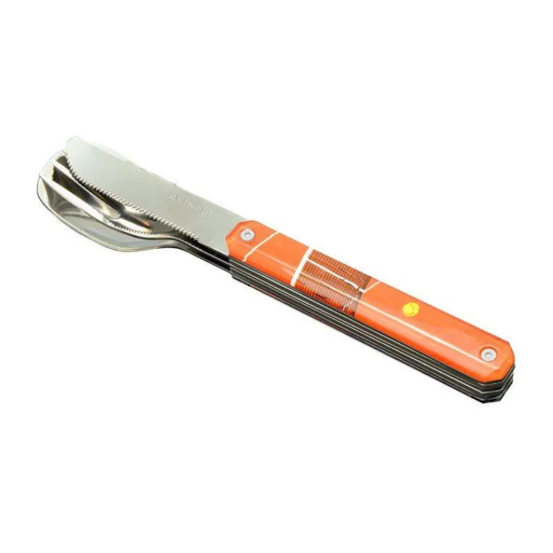 Couverts Nomades-AKINOD 12H34 Set de 3 couverts inox nomades TENNIS