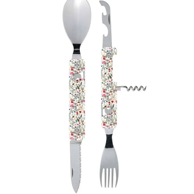 Couverts Nomades-AKINOD 13H25 Set de couverts pliants multifonctions inox nomades CHAMPETRE