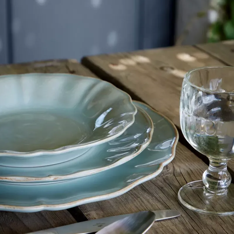 Assiettes Plates-COSTA NOVA ALENTEJO Assiette plate en Grès D30 Vert celadon