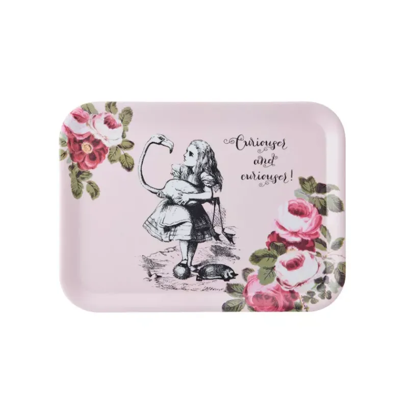 Plateaux Mélamine-Kitchen Craft ALICE IN WONDERLAND Plateau en mélamine 43x32 cm KitchenCraft