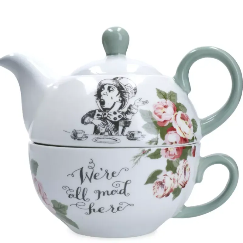 Tasses | Théières, Cafetières Et Accessoires-Kitchen Craft ALICE IN WONDERLAND  Solitaire en porcelaine 420 ml (tasse 290 ml)  KitchenCraft
