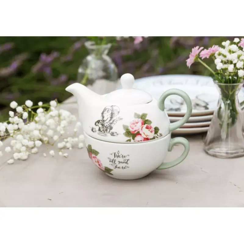 Tasses | Théières, Cafetières Et Accessoires-Kitchen Craft ALICE IN WONDERLAND  Solitaire en porcelaine 420 ml (tasse 290 ml)  KitchenCraft