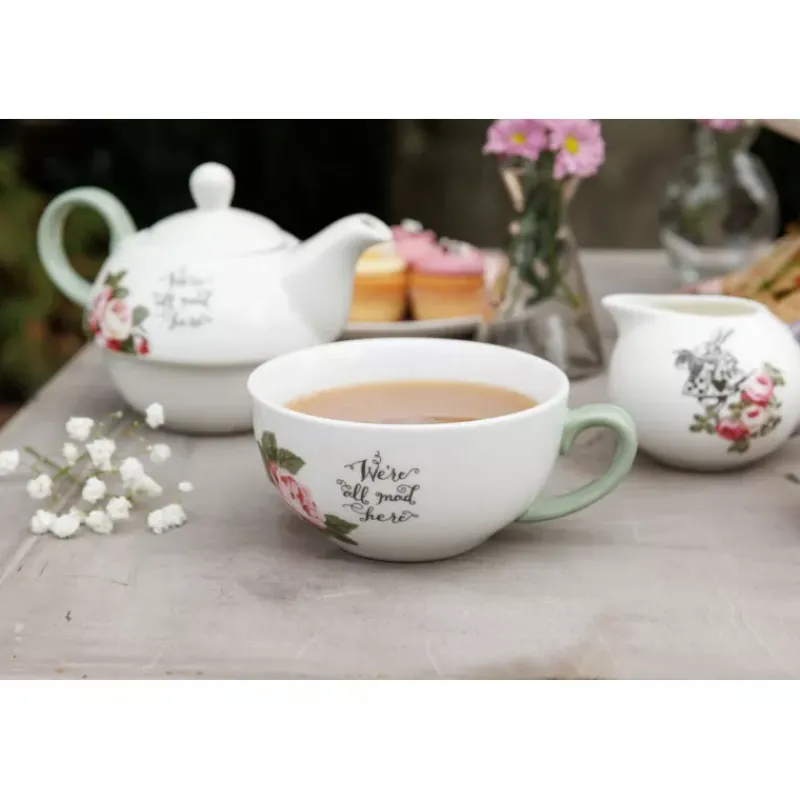 Tasses | Théières, Cafetières Et Accessoires-Kitchen Craft ALICE IN WONDERLAND  Solitaire en porcelaine 420 ml (tasse 290 ml)  KitchenCraft