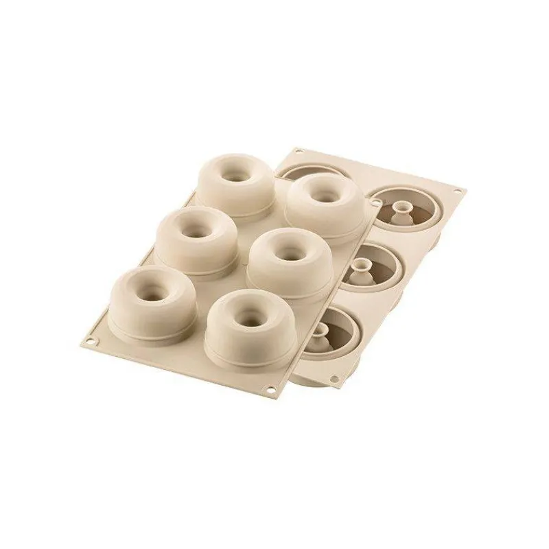 Moules Silikomart | Moules À Gâteaux Silicone-SilikoMart ARENA Mini Moule rond en silicone 3Design D7 cm SC