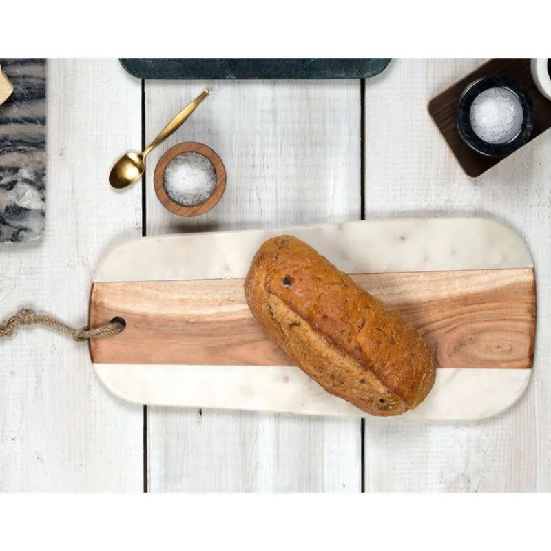 Planches En Marbre-Kitchen Craft ARTESA Planche de service Tapas Marbre et Acacia