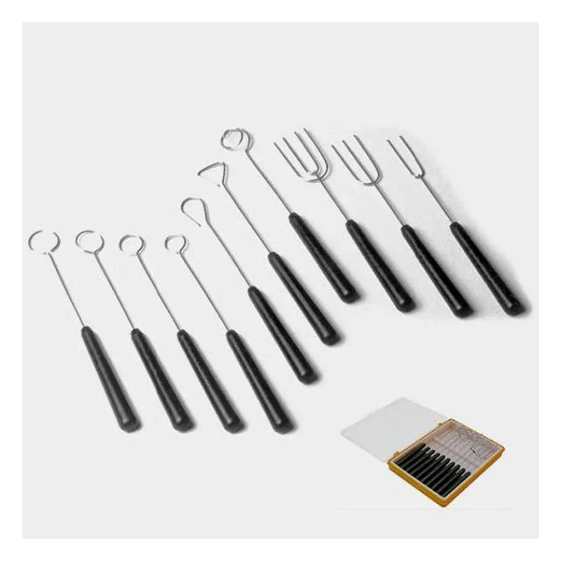 Ustensiles Pour Le Chocolat-De Buyer Assortiments de 10 fourchettes broches à chocolat