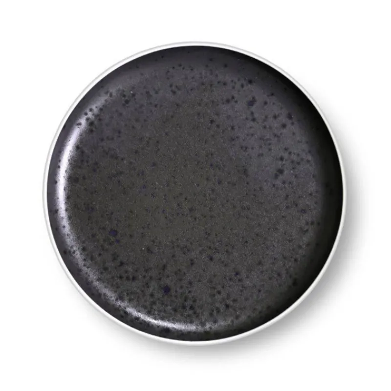 Assiettes À Desserts-Mu00e9dard de NOBLAT ASTER GRANIT Assiette à Dessert en Grès Médard de NOBLAT D21.5 Noir  SC
