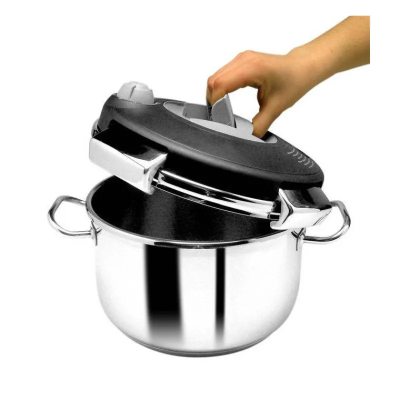 Ouvertures Automatiques | Autocuiseurs Professionnels-ARTAME Autocuiseur Inox Professionnel LUNA Poignée Automatique 12 L D24