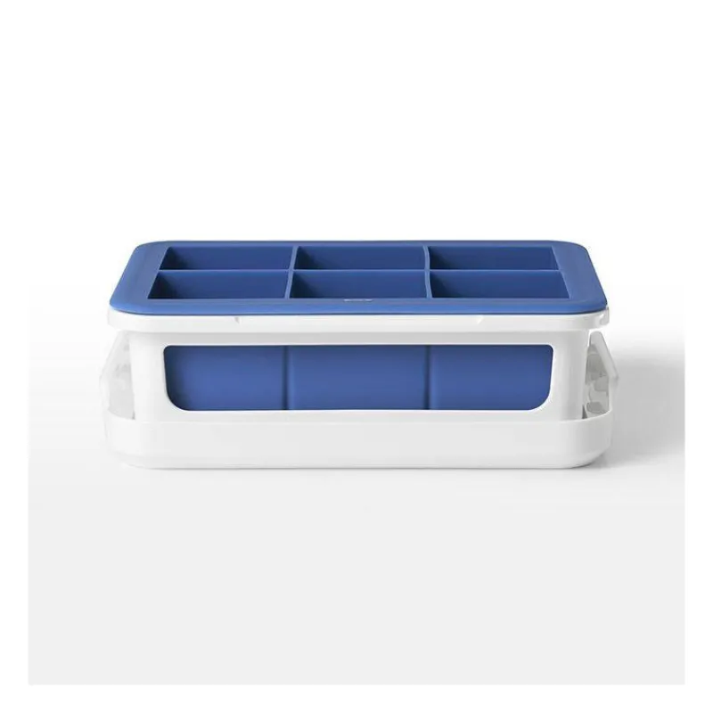 Bacs À Glaçons-OXO Bac à glaçons en silicone gros cubes  XL avec couvercle