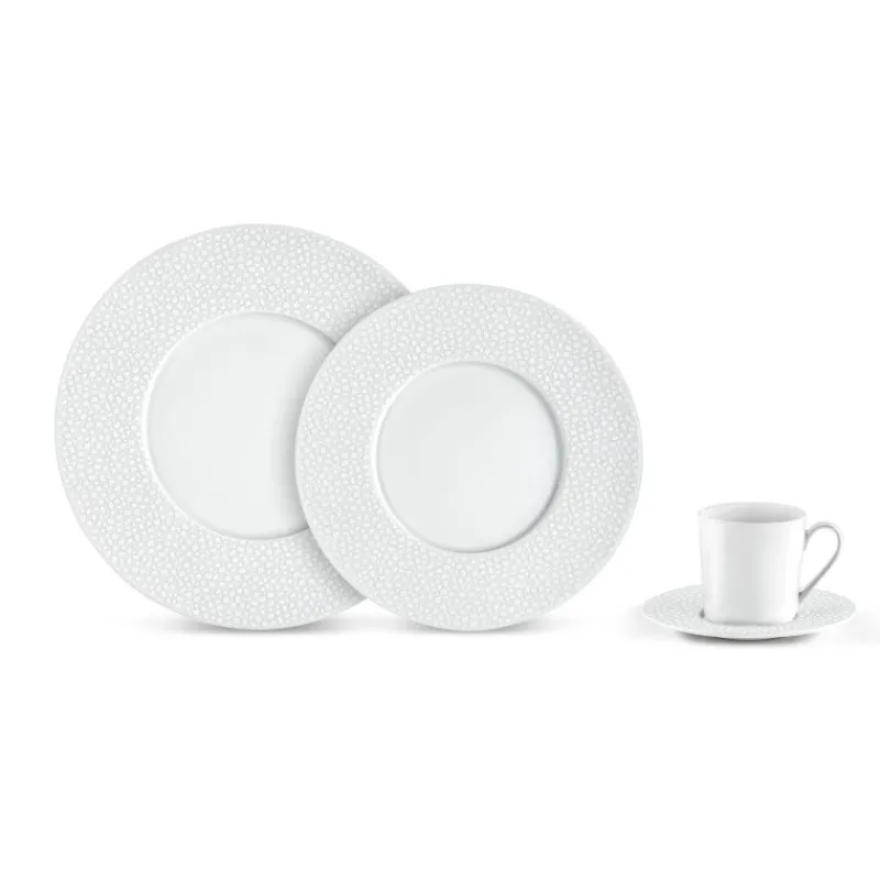 Assiettes Creuses-Mu00e9dard de NOBLAT BAGHERA Assiette Creuse à aile Médard de NOBLAT D23 Pocelaine Blanche