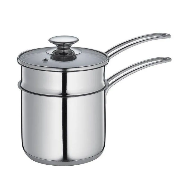 Casseroles Bain Marie-KUCHENPROFI Bain Marie  Casserole haute avec couvercle Inox