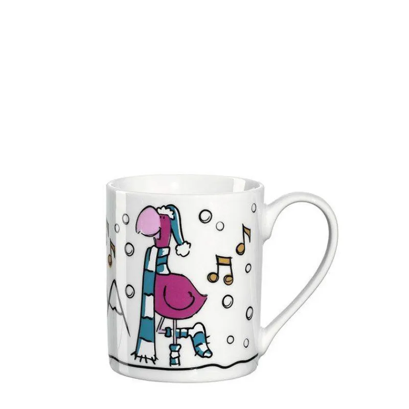 Verres Et Tasses Pour Enfants-LEONARDO BAMBINI Tasse pour enfant 200 ml Natale Flamant Noël  SC