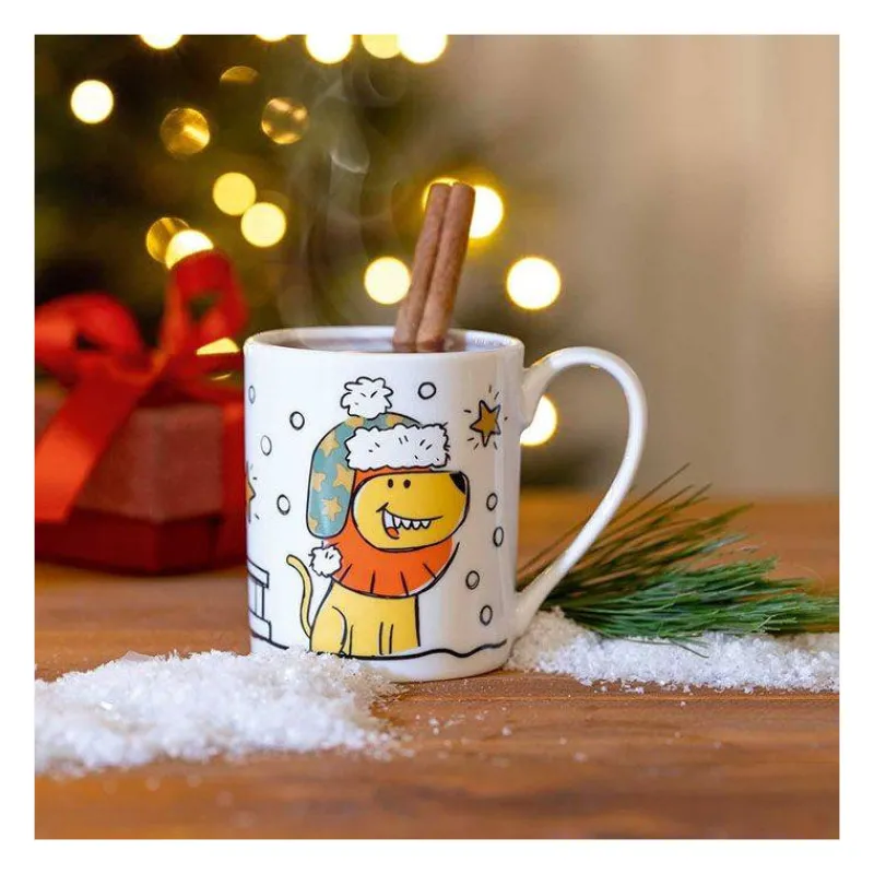 Verres Et Tasses Pour Enfants-LEONARDO BAMBINI Tasse pour enfant 200 ml Natale Lion Noël  SC