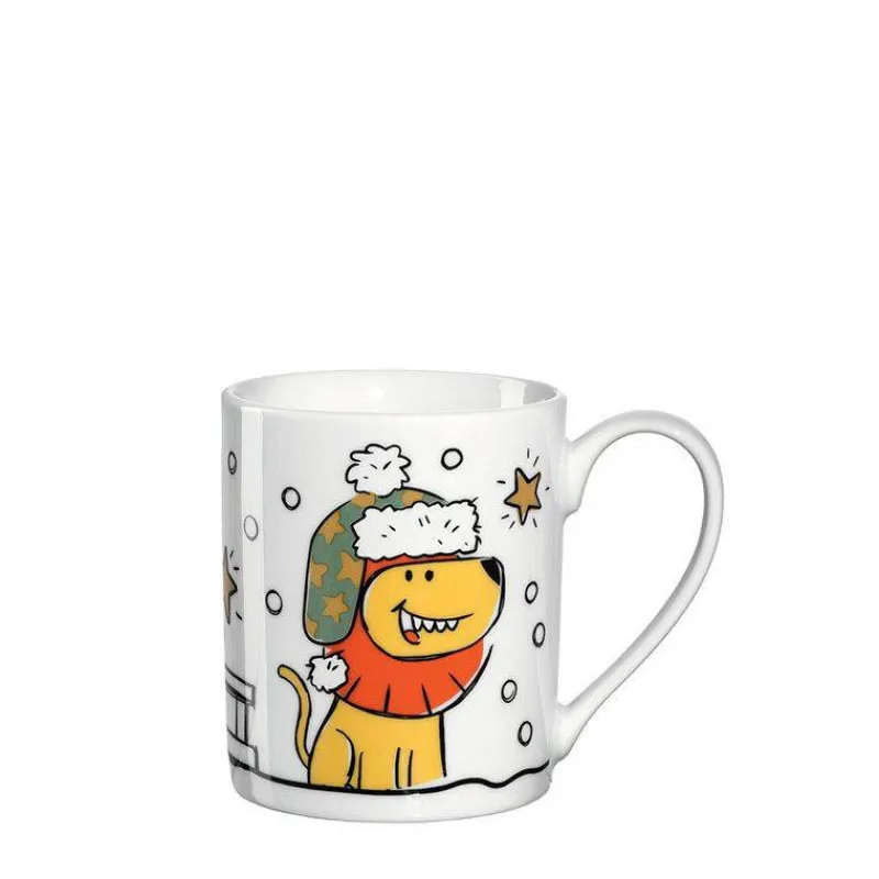 Verres Et Tasses Pour Enfants-LEONARDO BAMBINI Tasse pour enfant 200 ml Natale Lion Noël  SC