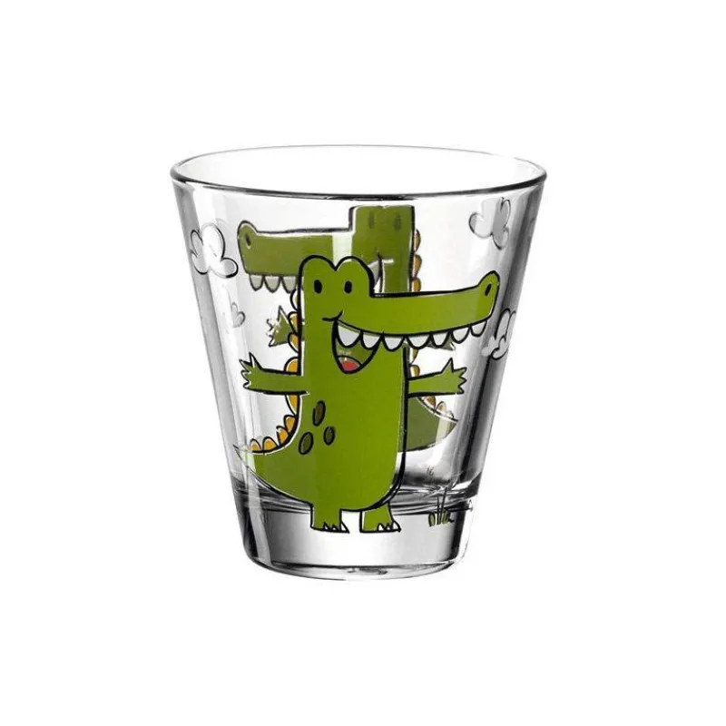Verres Et Tasses Pour Enfants-LEONARDO BAMBINI Verre Crocodile 215 ml