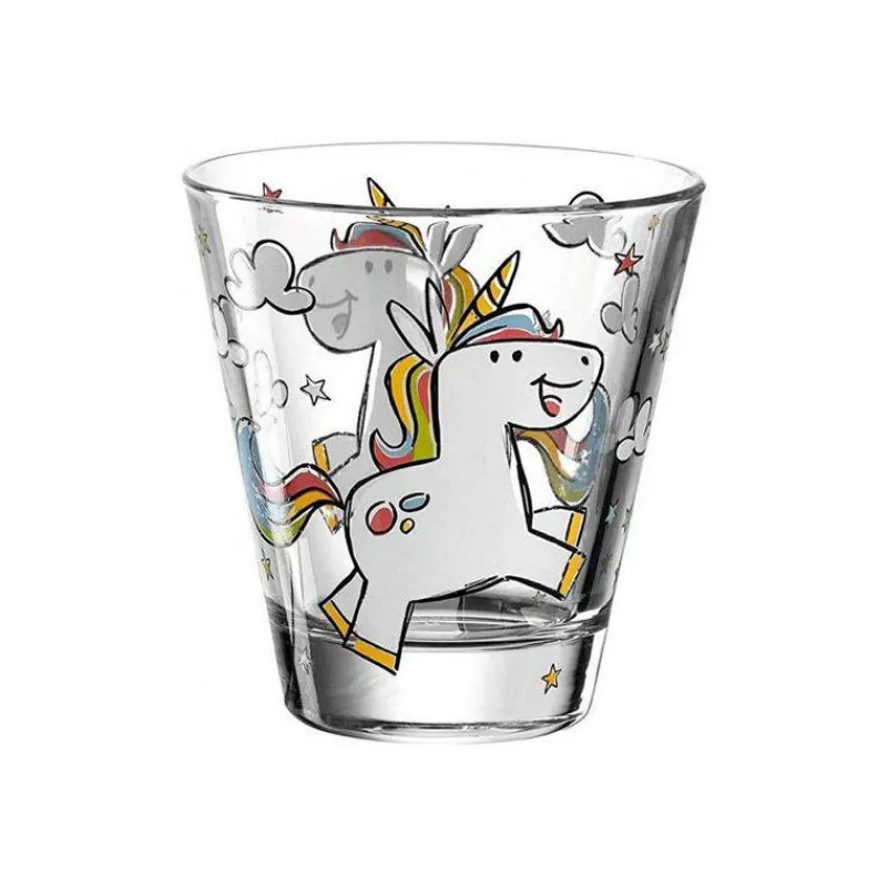 Verres Et Tasses Pour Enfants-LEONARDO BAMBINI Verre Licorne 215 ml