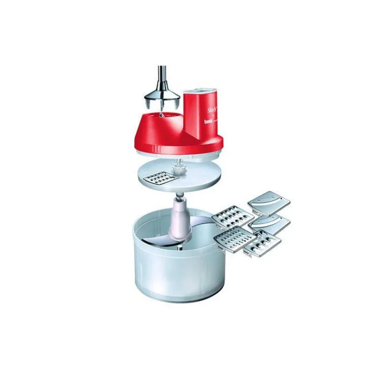 Accessoires & Pièces Détachées Robots-bamix SliceSy - Accessoire Hachoir Rape Eminceur pour Mixeur Plongeur ROUGE