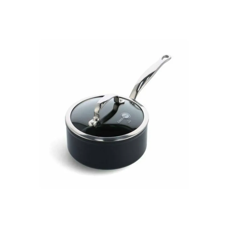 Casseroles En Fonte D'aluminium-GreenPan BARCELONA Pro Casserole aluminium revêtement céramique avec couvercle D18 Nouveau Modèle
