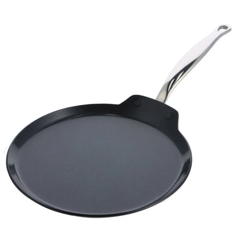 Crêpes | Poêles Avec Revêtement Céramique-GreenPan BARCELONA PRO Poêle à crêpes Crêpière aluminium revêtement céramique D28