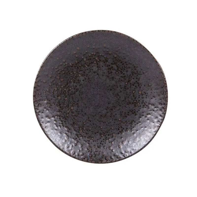 Assiettes Creuses-TABLE PASSION BASALTE Assiette creuse calotte en Grès D22