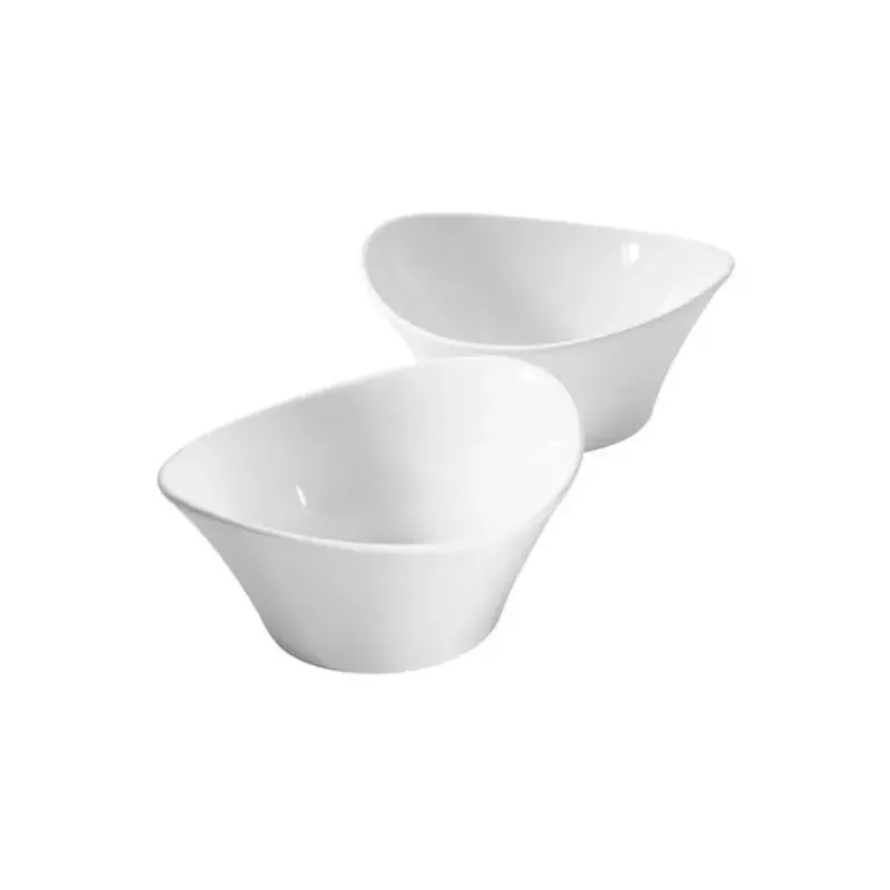 Coupelles Apéritives-ZWILLING Bol coupelle ovale en Porcelaine blanche 16 cm - Les 2