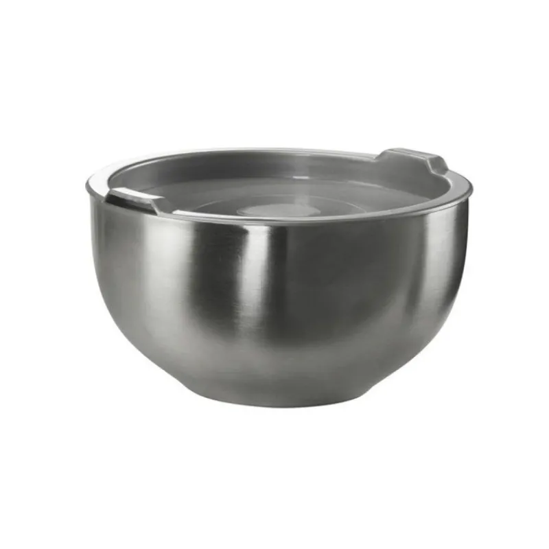 Boites Et Saladiers | Bols À Mixer-GSW Bol Saladier double paroi en acier inoxydable + couvercle D22