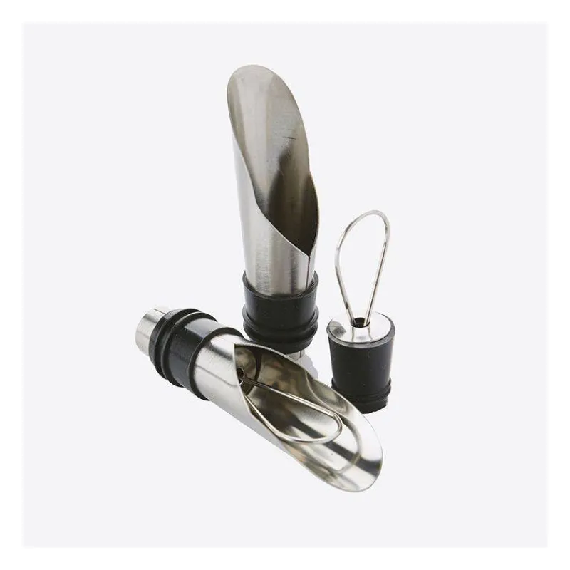 Verseurs | Bouchons-Point Virgule Bouchon bec verseur anti-goutte inox et silicone - Les 2