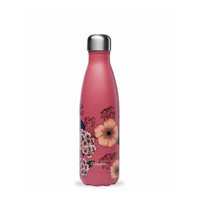 Gourdes Isothermes Et Mugs-Qwetch Bouteille isotherme double paroi en Inox 500 ml Anémone Terracota