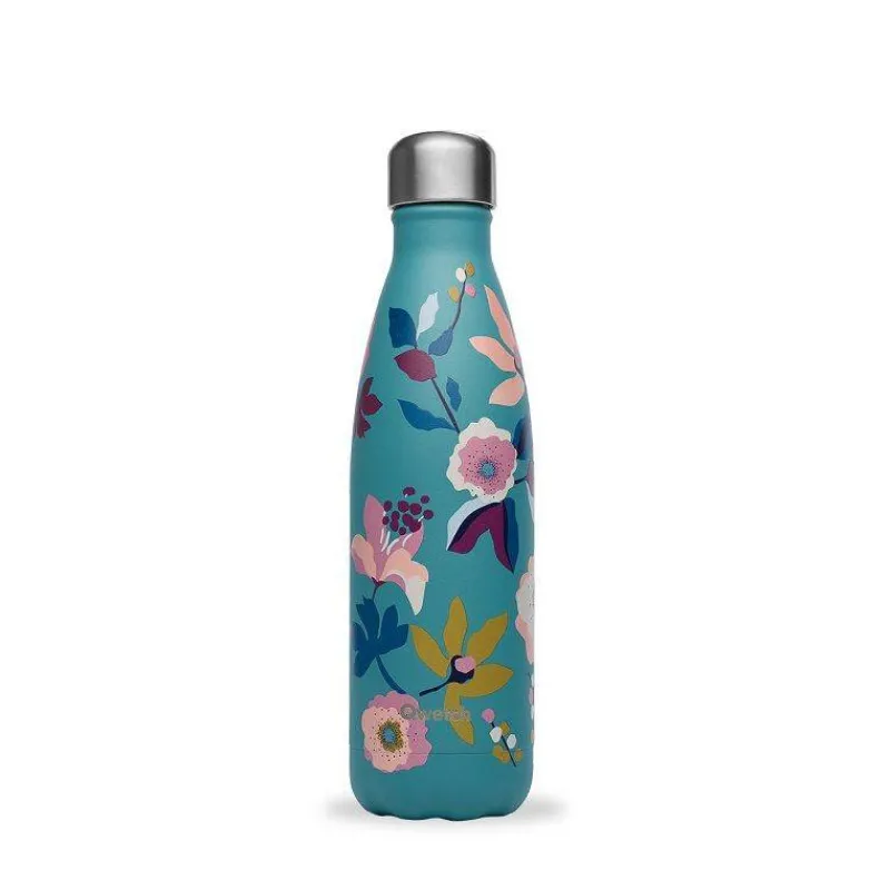 Gourdes Isothermes Et Mugs-Qwetch Bouteille isotherme double paroi en Inox 500 ml Bohême Bleu