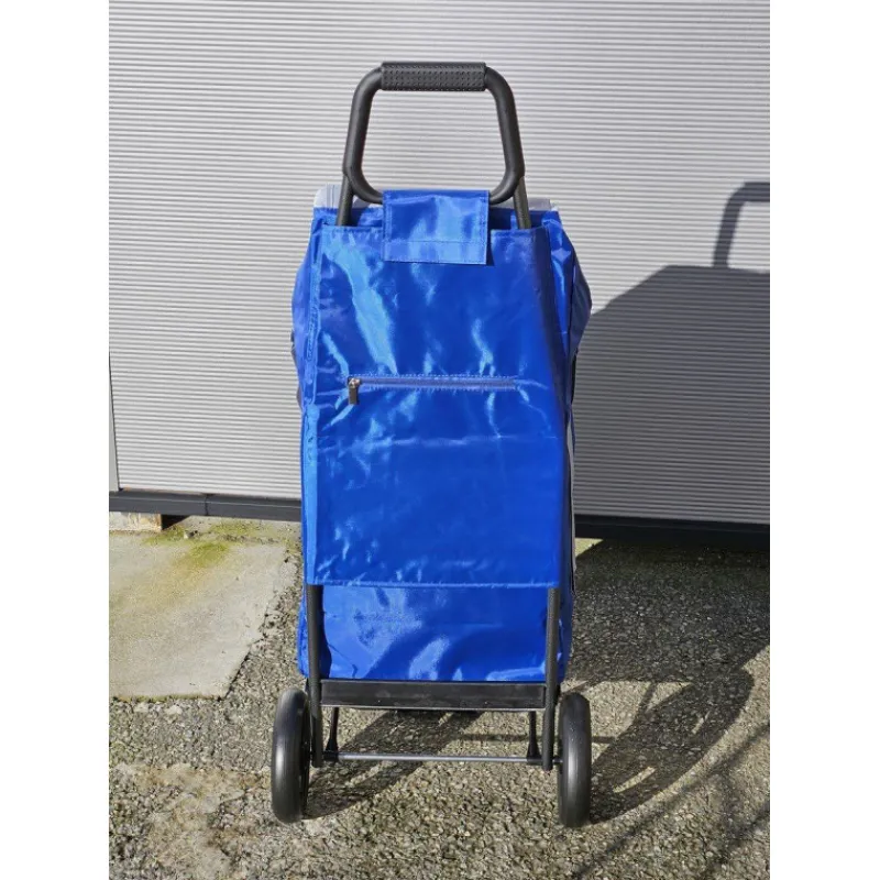 Poussettes De Marché-SIDEBAG BUGGY Poussette de marché Chariot de courses 2 roues Bleu Gris