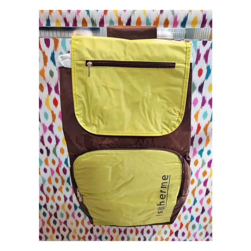 Poussettes De Marché-SIDEBAG BUGGY Sac Poussette de marché Chariot de courses Marron Vert - SAC SEUL