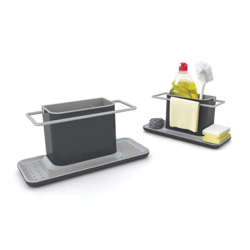 Organiseurs D'évier-Joseph Joseph Caddy Large Bac de rangement évier pour produits d´entretien Gris