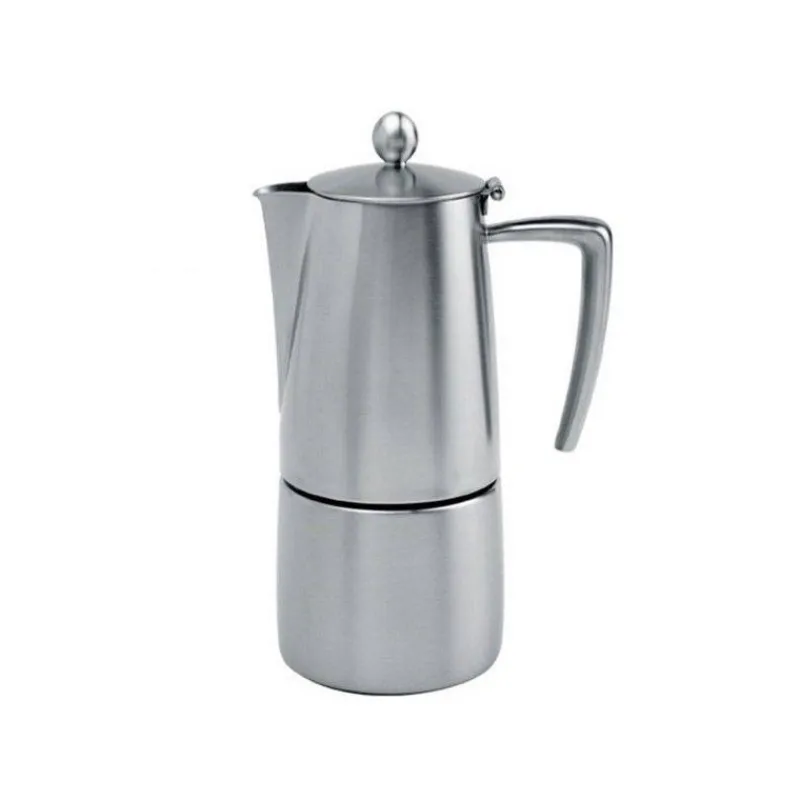 Cafetières Italiennes-CRISTEL Cafetière Italienne Induction TORINO Inox brossé  6 tasses SC
