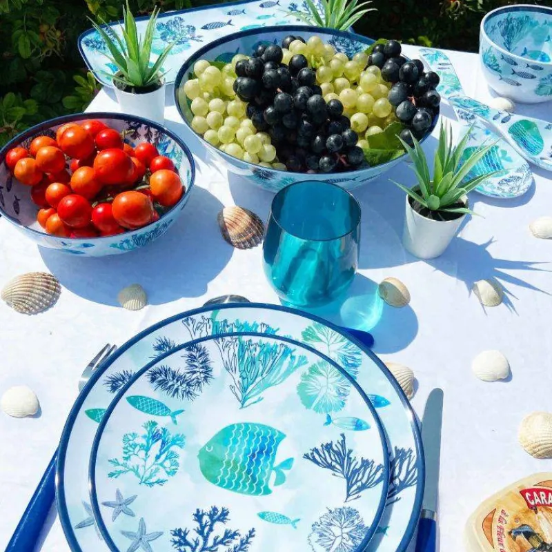 Vaisselle Incassable | Couverts De Service-Les Jardins de la Comtesse CARAIBES Couverts à salade Mélamine SC