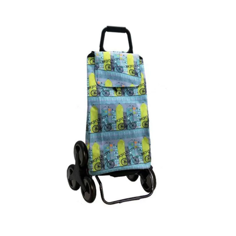 Poussettes De Marché-SIDEBAG CARLUX Bicyclette Poussette de marché Chariot de courses 6 roues