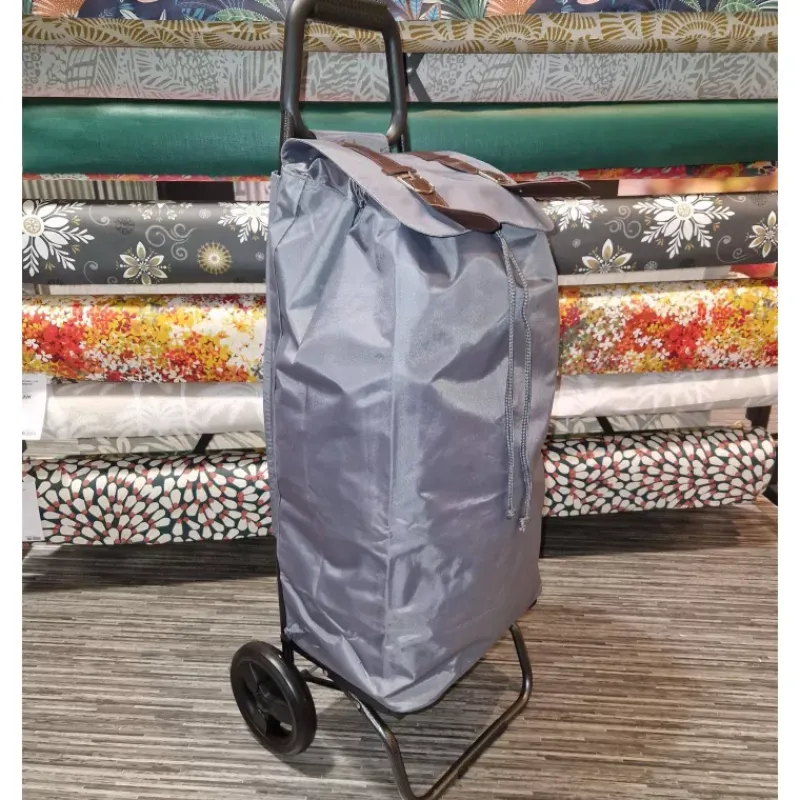 Poussettes De Marché-SIDEBAG CARLUX Grey Strap Poussette de marché Chariot de courses 2 roues