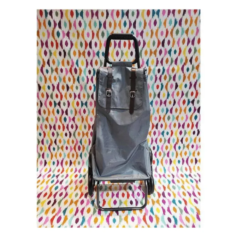 Poussettes De Marché-SIDEBAG CARLUX Grey Strap Poussette de marché Chariot de courses 6 roues