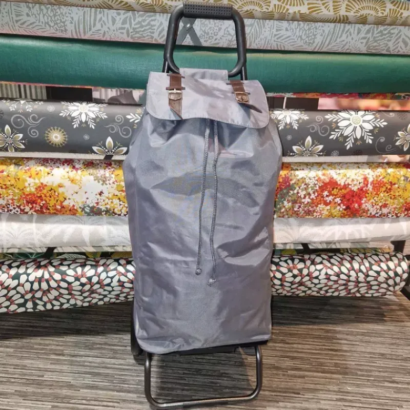 Poussettes De Marché-SIDEBAG CARLUX Grey Strap Poussette de marché Chariot de courses 2 roues
