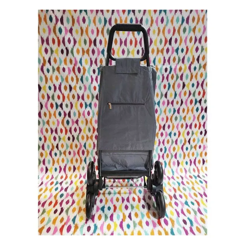 Poussettes De Marché-SIDEBAG CARLUX Grey Strap Poussette de marché Chariot de courses 6 roues