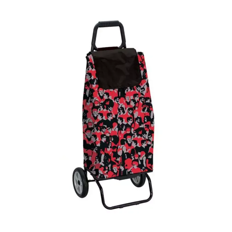 Poussettes De Marché-SIDEBAG CARLUX Red People Poussette de marché Chariot de courses 2 roues