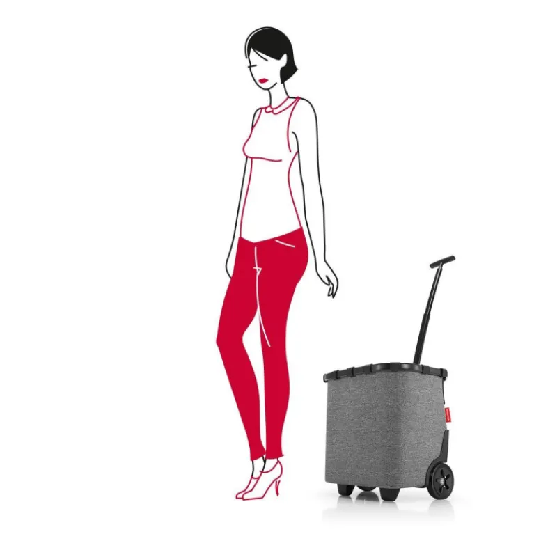 Poussettes De Marché-reisenthel CARRYCRUISER Chariot de courses Frame Twist Silver Gris SC