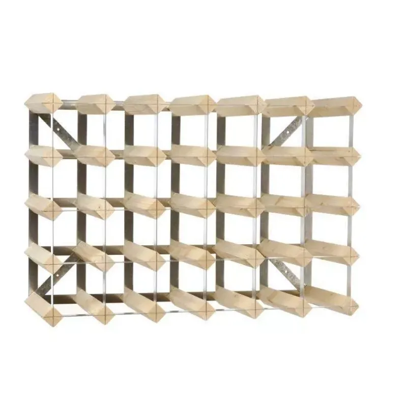 Range Bouteilles-La Casserolerie Casier à vin rangement pour 30 bouteilles traditionnel Wine Rack Co Chêne Clair