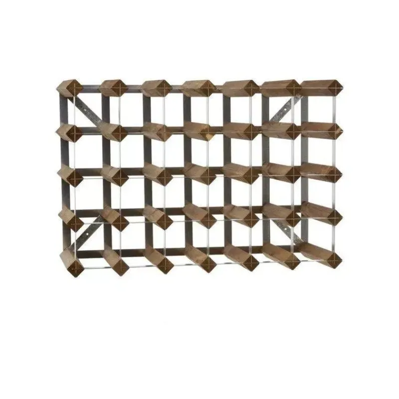 Range Bouteilles-La Casserolerie Casier à vin rangement pour 30 bouteilles traditionnel Wine Rack Co Chêne Foncé
