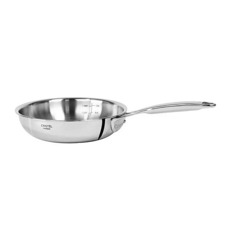Poêles En Inox-CRISTEL Castel´Pro Poêle creuse sautoir Inox D18