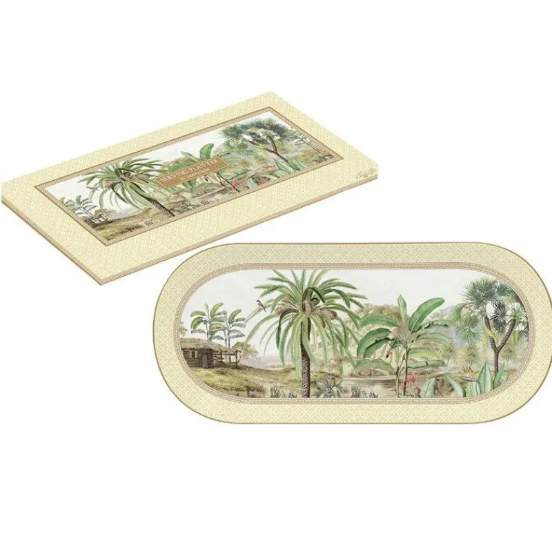 Plats Ovales-Easy Life CEYLON Plat de service ovale en Porcelaine L 33.5 cm SC