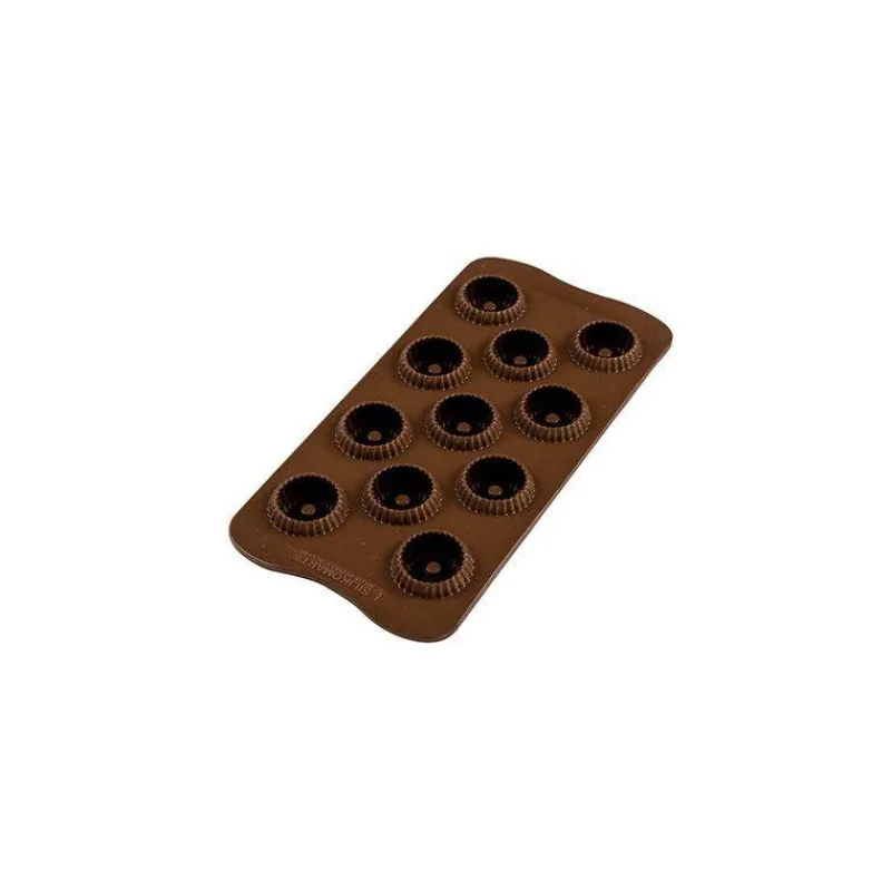Moules Silikomart | Moules À Gâteaux Silicone-SilikoMart CHOCO CROWN Moule Chocolat mini Sphère à rayons en silicone 3Design SC