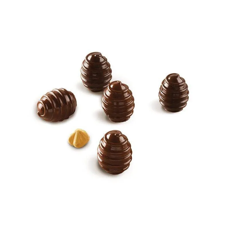 Moules Silikomart | Moules À Gâteaux Silicone-SilikoMart CHOCO SPIRAL Moule Chocolat en silicone 3Design
