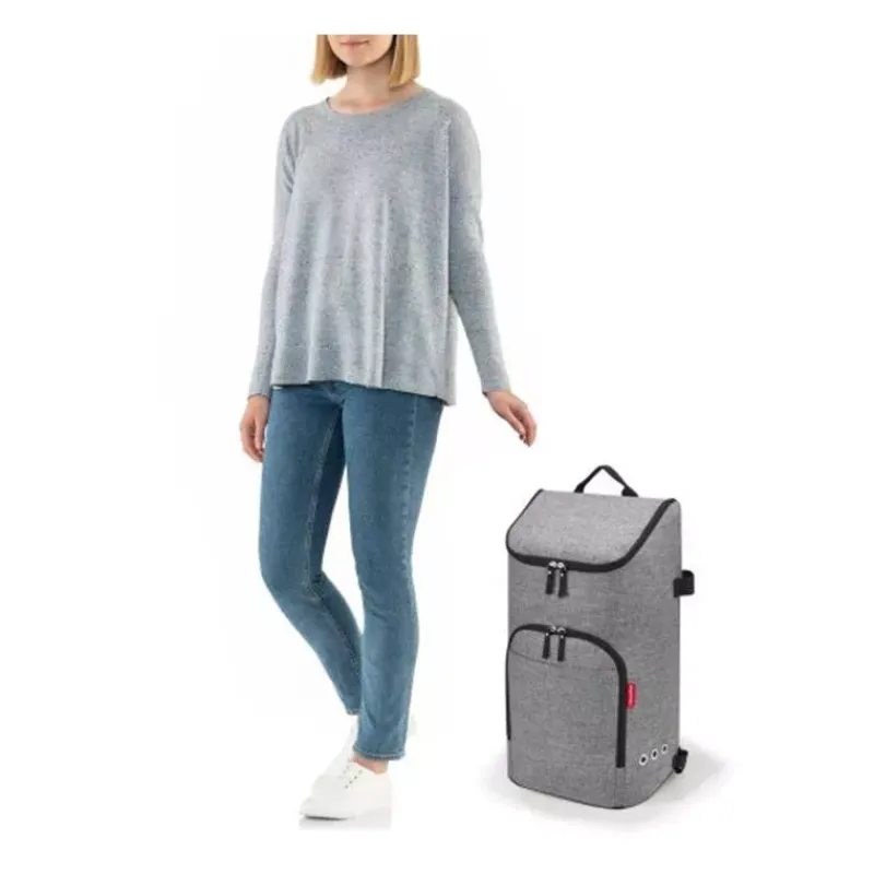 Poussettes De Marché-reisenthel CITYCRUISER Sac pour Chariot de courses Gris Twist Silver